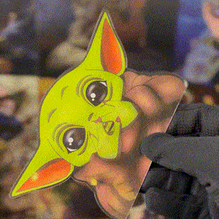 BABY YODA MOTION STICKER