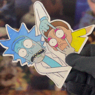 RICK AND MORTY MOTION STICKER