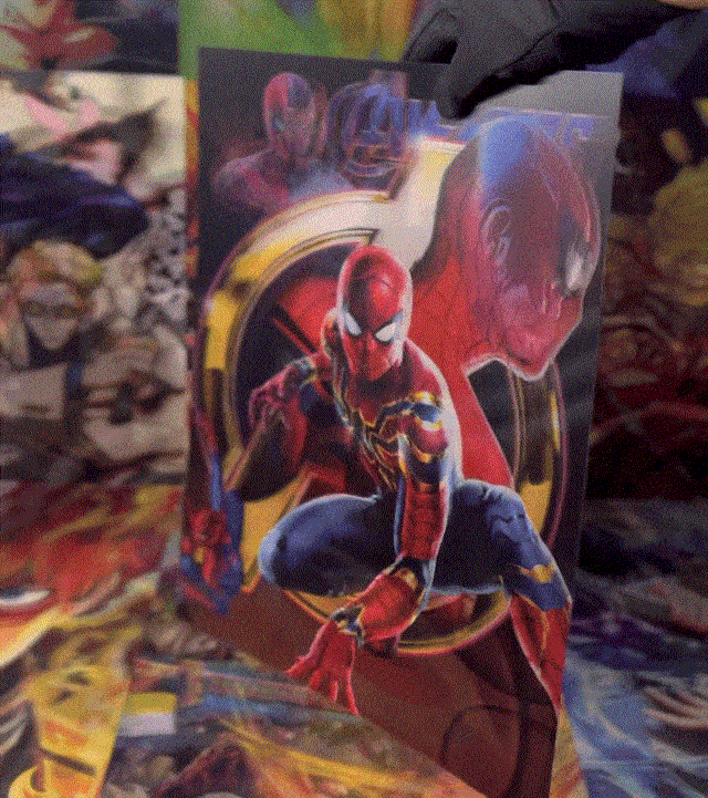 SPIDERMAN, IRONMAN AND CAPITAN AMERICA 3D MOTION POSTER