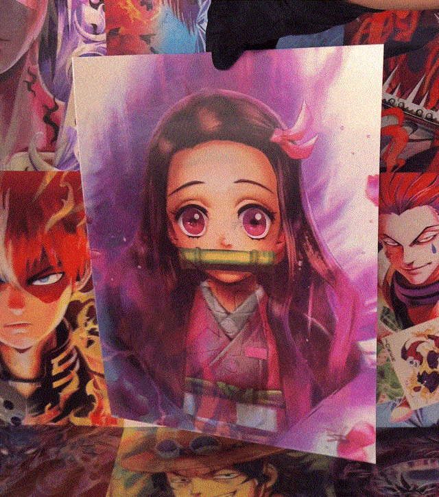 TANJIRO, ZENITSU, NEZUKO AND INOSUKE 3D MOTION POSTER