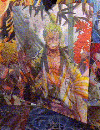 LUFFY, ZORO AND SANJI 3D MOTION POSTER (2)