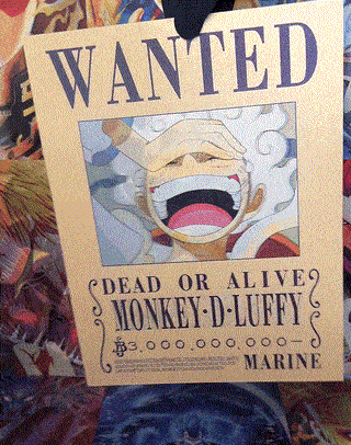 LUFFY, LAW AND EUSTASS KID WANTED POSTER 3D MOTION POSTER