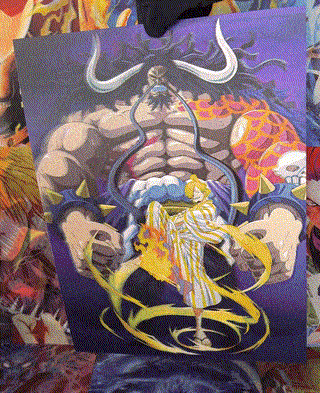 KAIDO VS LUFFY, ZORO AND SANJI 3D MOTION POSTER