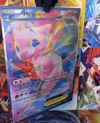 MEWTWO AND MEW POKEMON CARD 3D MOTION POSTER TRINKETSU MEWTWO AND MEW POKEMON CARD 3D MOTION POSTER TRINKETSU