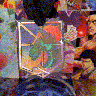 ATTACK ON TITAN EMBLEMS 3D MOTION STICKERS