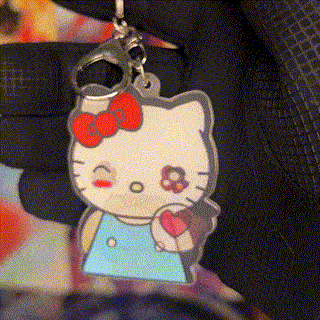 HELLO KITTY 3D MOTION KEYCHAIN (2)