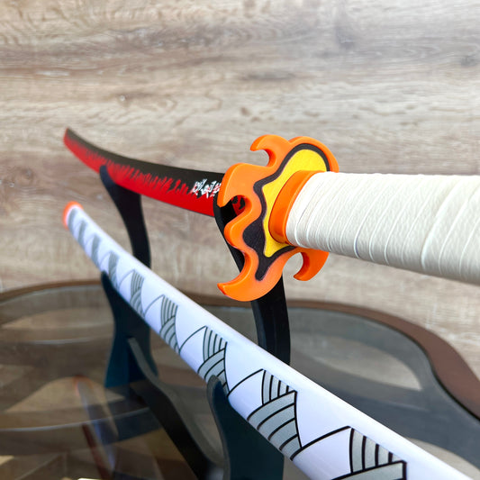 Kyojuro Rengoku Sword With Stripes-Demon Slayer