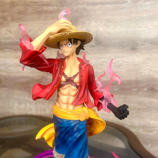 Monkey D. Luffy — Aura Glow Figure with Purple LED Lighting